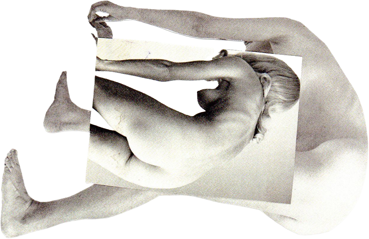 Bending — collage cutout