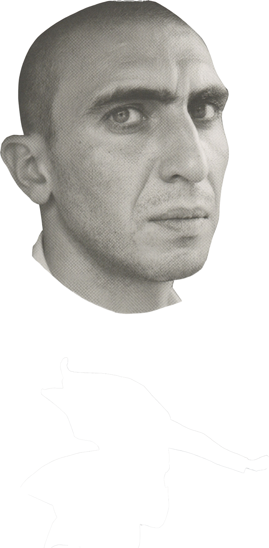 Side Forward Bw — collage cutout