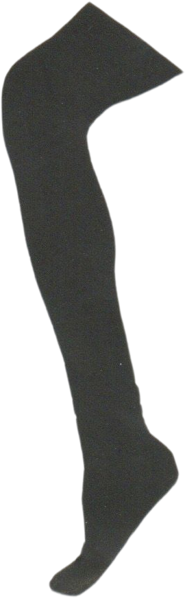 With Black Stocking — collage cutout