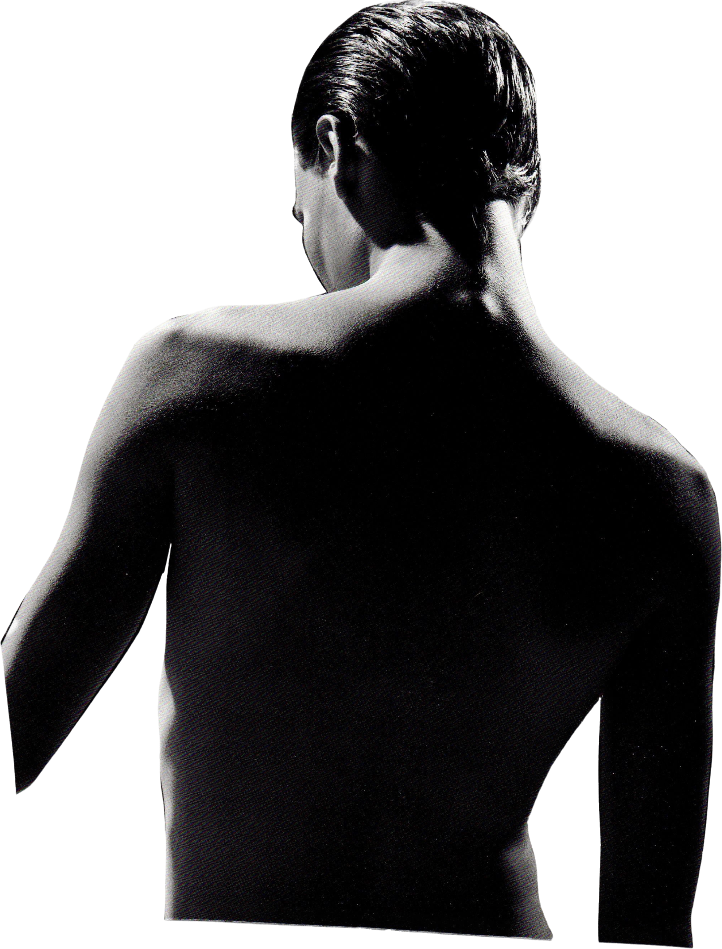 Back Bw — collage cutout