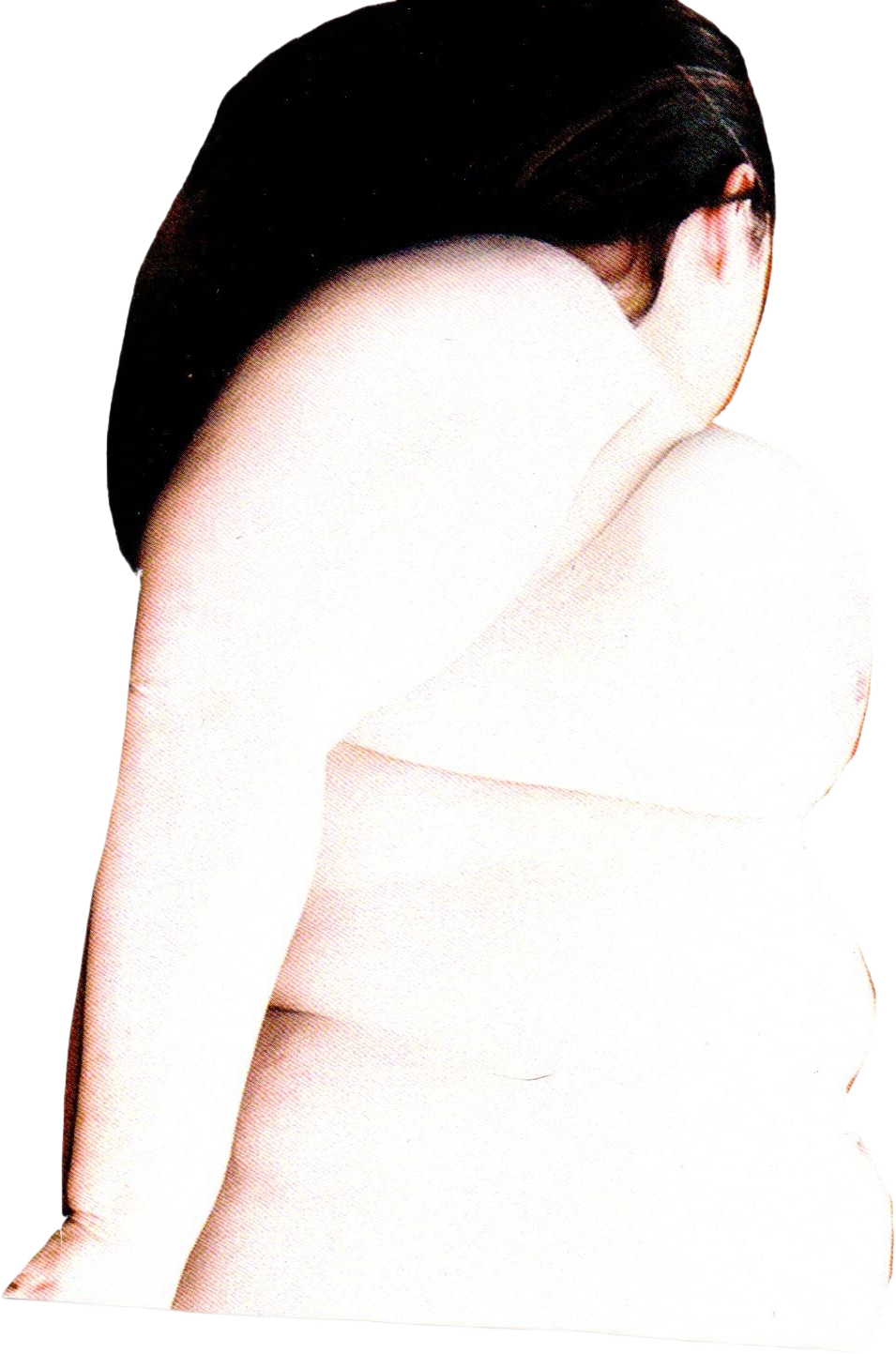 Lying — collage cutout